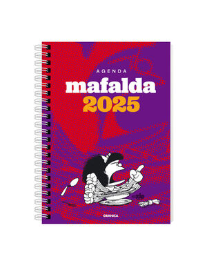 AGENDA 2025 SEMANA VISTA MAFALDA PARA LA MUJER ESPIRAL VIOLETA-ROJA